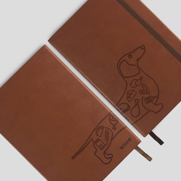 MILIKO A5 PU LEATHER BANDED 2PCS JOURNAL(DOT GRID) - Picture 5 of 8